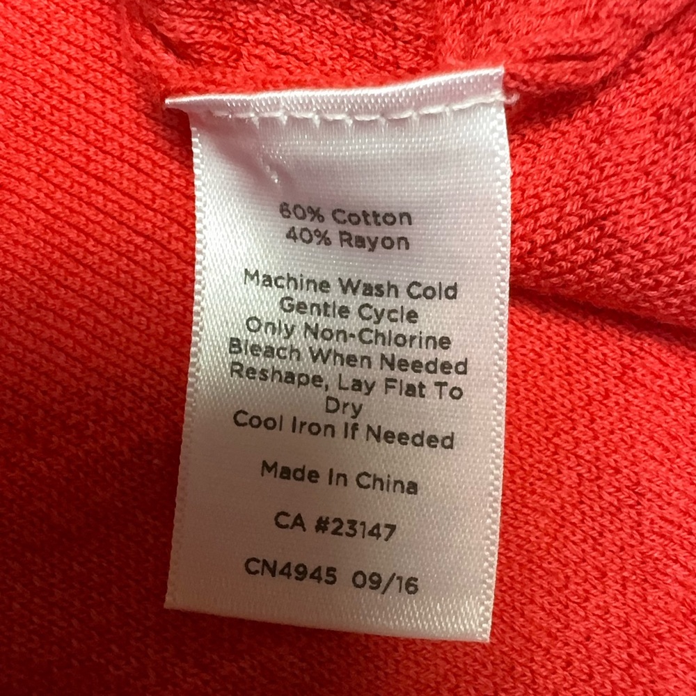 Talbots Women's Pink Chevron lightweight Cardigan‎ - Picture 5 of 7